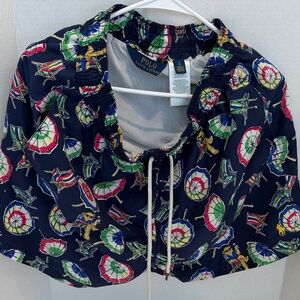 Polo Ralph Lauren Navy Umbrella Print Swim Shorts